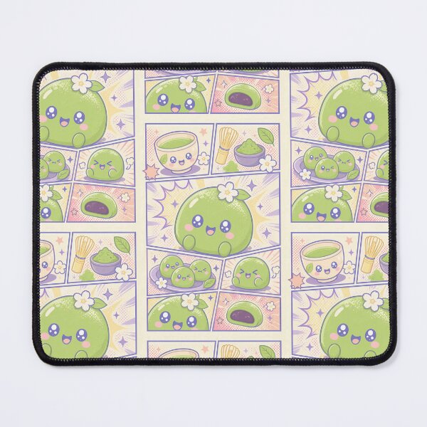 Item preview, Kawaii Matcha Mochi Pop Panels designed and sold by Gift Phrase Studio.