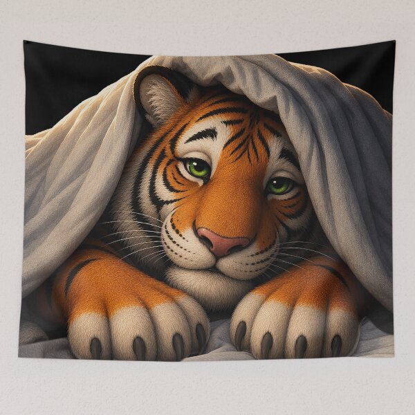 Item preview, Sleepy Tiger designed and sold by nikkolaus.
