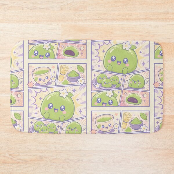 Item preview, Kawaii Matcha Mochi Pop Panels designed and sold by Gift Phrase Studio.