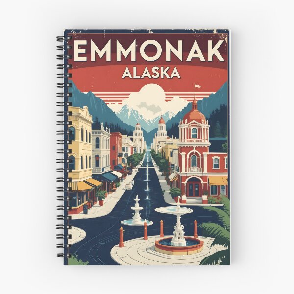 Item preview, Emmonak Alaska 1950s USA Vintage Travel Tourism designed and sold by TravelersGems.