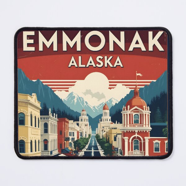 Item preview, Emmonak Alaska 1950s USA Vintage Travel Tourism designed and sold by TravelersGems.