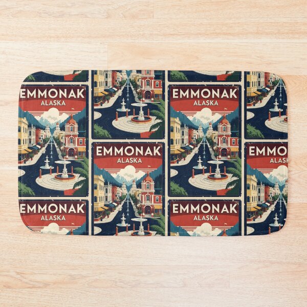 Item preview, Emmonak Alaska 1950s USA Vintage Travel Tourism designed and sold by TravelersGems.