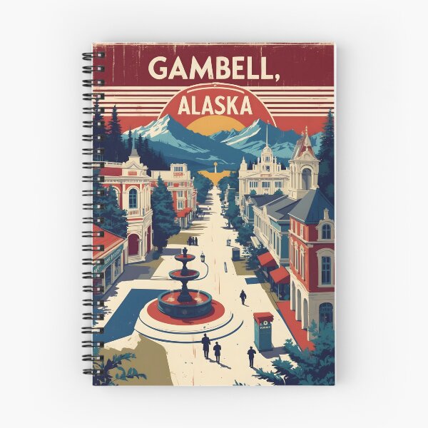 Item preview, Gambell Alaska 1950s USA Vintage Travel Tourism designed and sold by TravelersGems.
