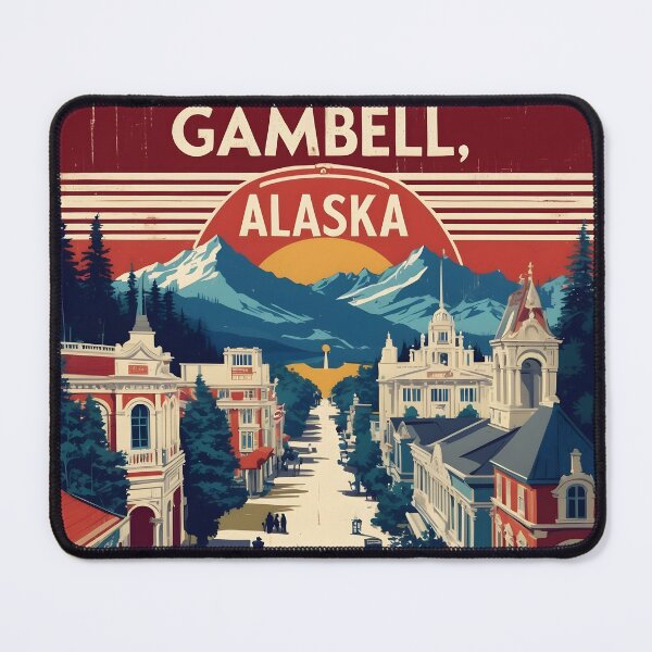 Item preview, Gambell Alaska 1950s USA Vintage Travel Tourism designed and sold by TravelersGems.