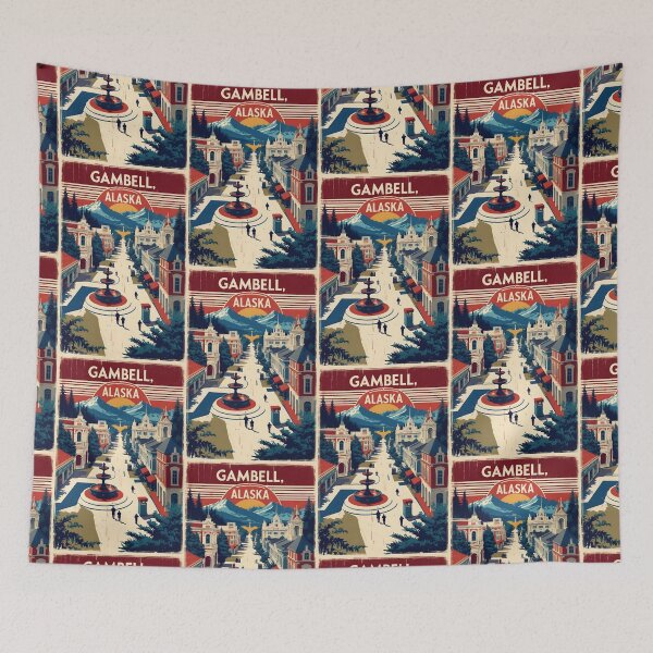 Item preview, Gambell Alaska 1950s USA Vintage Travel Tourism designed and sold by TravelersGems.