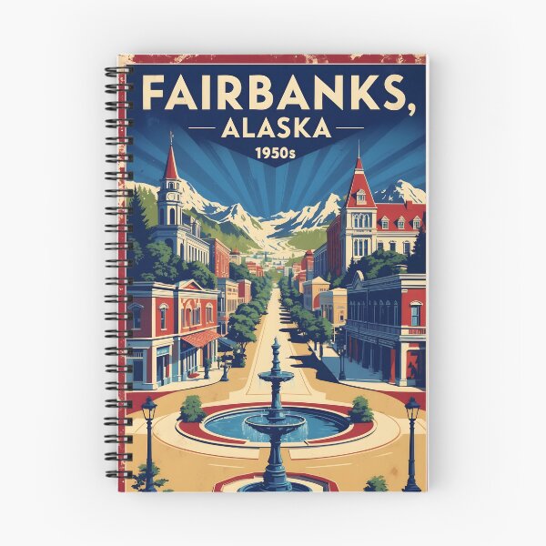 Item preview, Fairbanks Alaska 1950s USA Vintage Travel Tourism designed and sold by TravelersGems.
