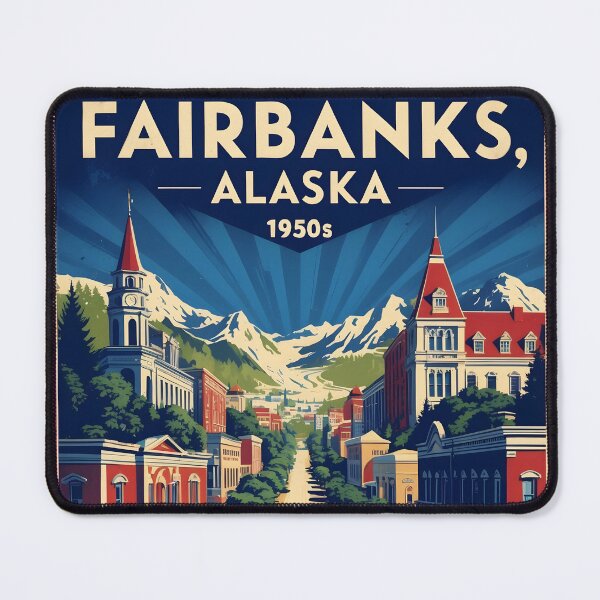 Item preview, Fairbanks Alaska 1950s USA Vintage Travel Tourism designed and sold by TravelersGems.
