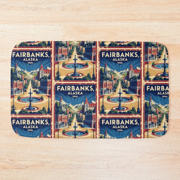 Item preview, Fairbanks Alaska 1950s USA Vintage Travel Tourism designed and sold by TravelersGems.