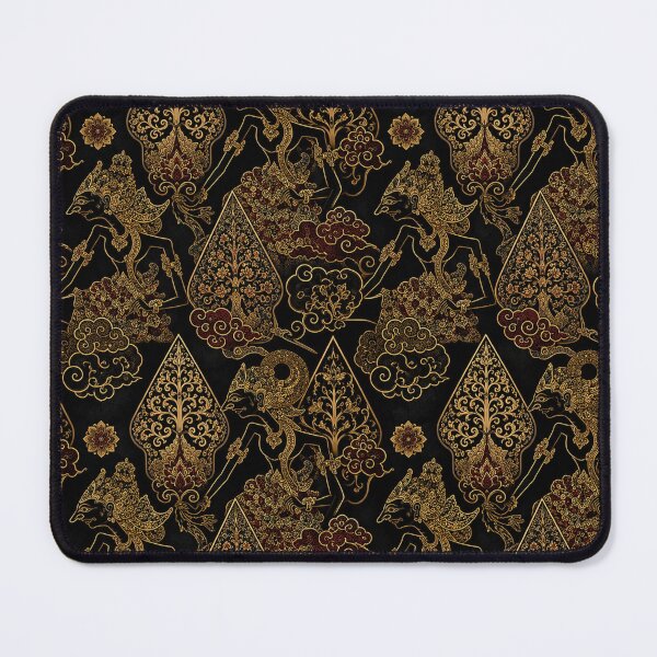 Item preview, Luxury Indonesian Wayang Batik in Black and Gold designed and sold by Siti Hoiriyah.