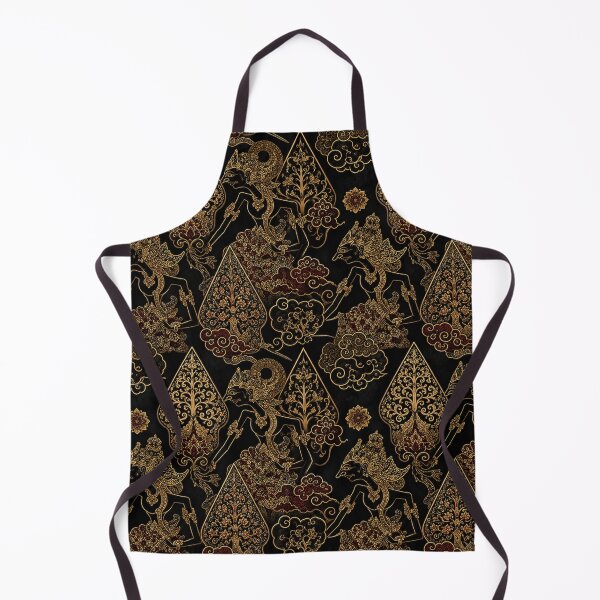 Item preview, Luxury Indonesian Wayang Batik in Black and Gold designed and sold by Siti Hoiriyah.