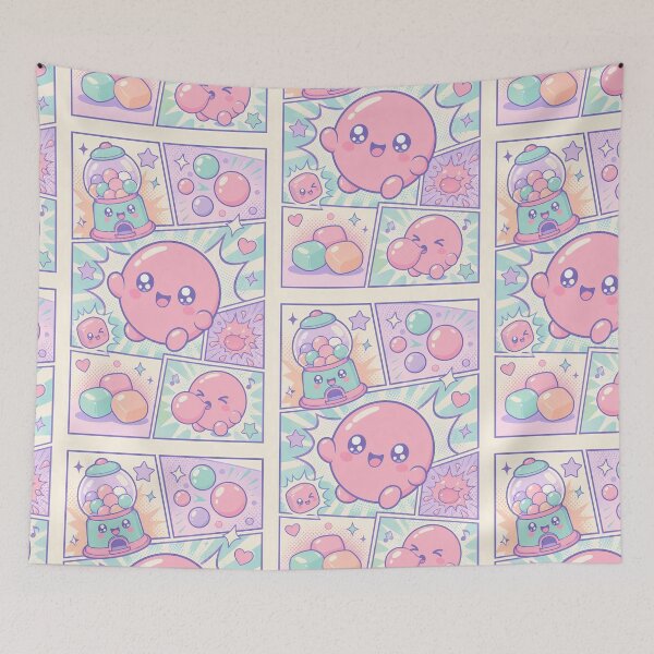 Item preview, Kawaii Bubble Gum Pop Panels designed and sold by Gift Phrase Studio.