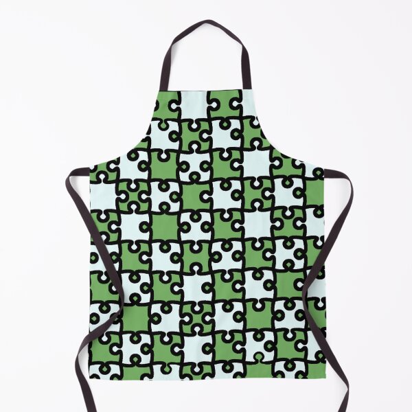 Aperçu de l'œuvre COULEUR DE L'ANNÉE 2017 | GREENERY CRAZY JIGSAW créée et vendue par ozcushionstoo.