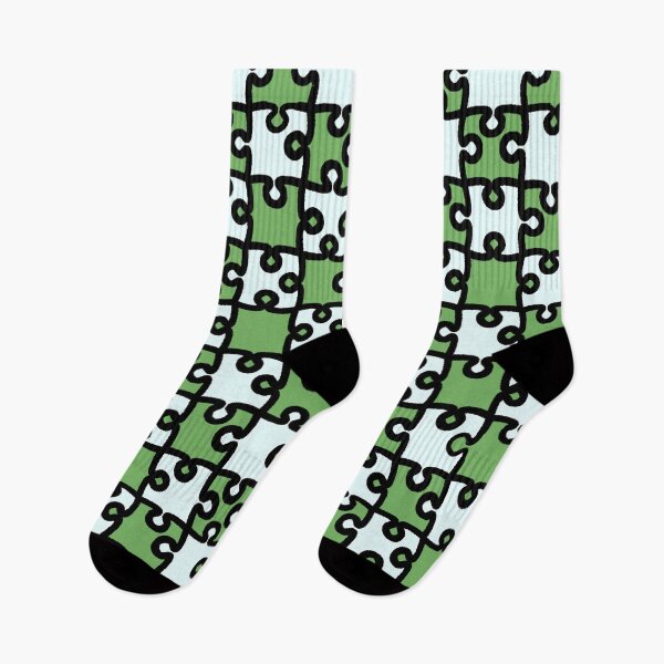 Aperçu de l'œuvre COULEUR DE L'ANNÉE 2017 | GREENERY CRAZY JIGSAW créée et vendue par ozcushionstoo.