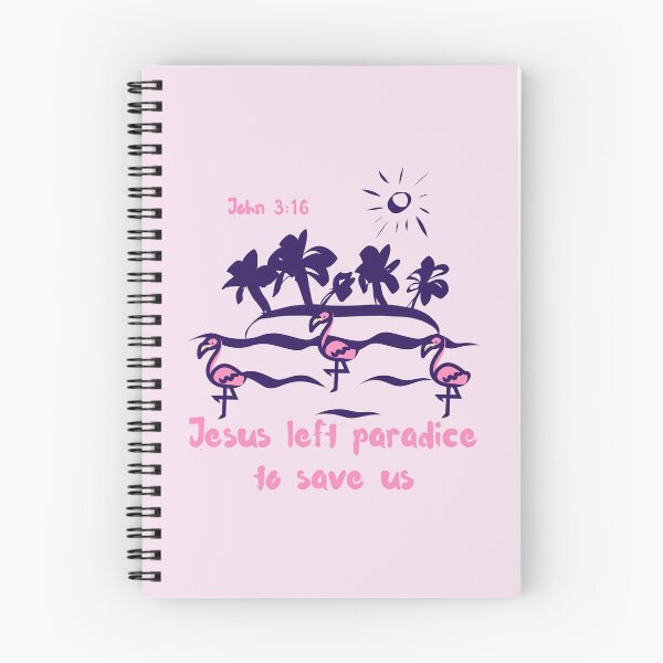 Item preview, Jesus Saves John 316  Love Tropical Paradise Summer Palm Tree Flamingo Flock designed and sold by Forevermore.