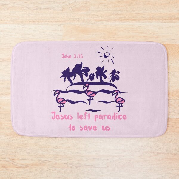 Item preview, Jesus Saves John 316  Love Tropical Paradise Summer Palm Tree Flamingo Flock designed and sold by Forevermore.
