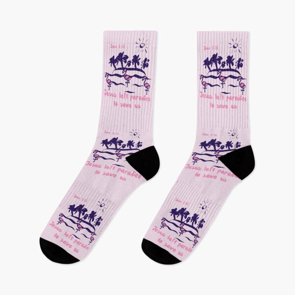 Item preview, Jesus Saves John 316  Love Tropical Paradise Summer Palm Tree Flamingo Flock designed and sold by Forevermore.