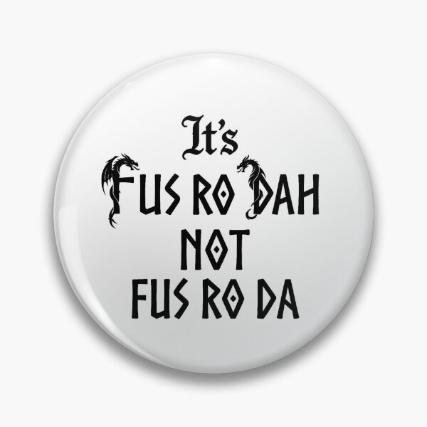 Item preview, Fus Ro Dah Dragon Shout Meme Skyrim Harry Potter designed and sold by StickerShed.