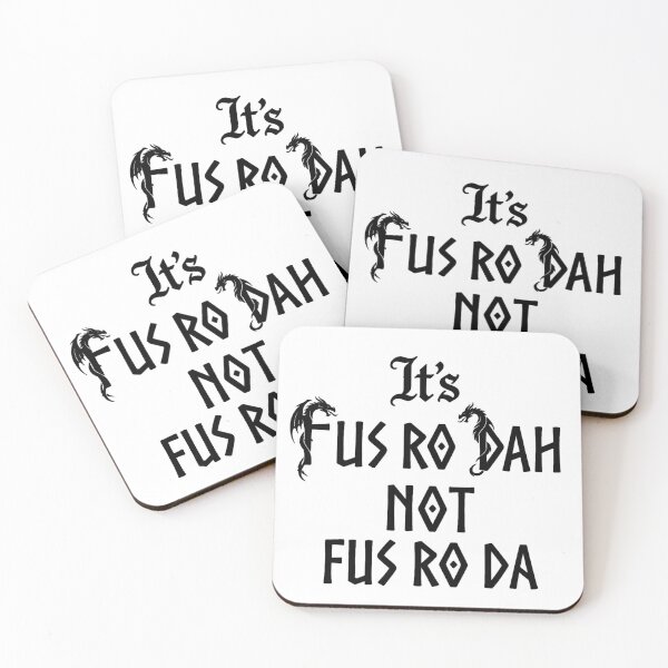 Item preview, Fus Ro Dah Dragon Shout Meme Skyrim Harry Potter designed and sold by StickerShed.