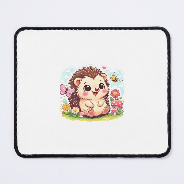 Item preview, Cute Cartoon Hedgehog in Flower Garden designed and sold by Shahrzad72.