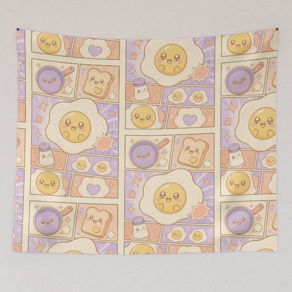 Item preview, Kawaii Fried Egg Pop Panels designed and sold by Gift Phrase Studio.
