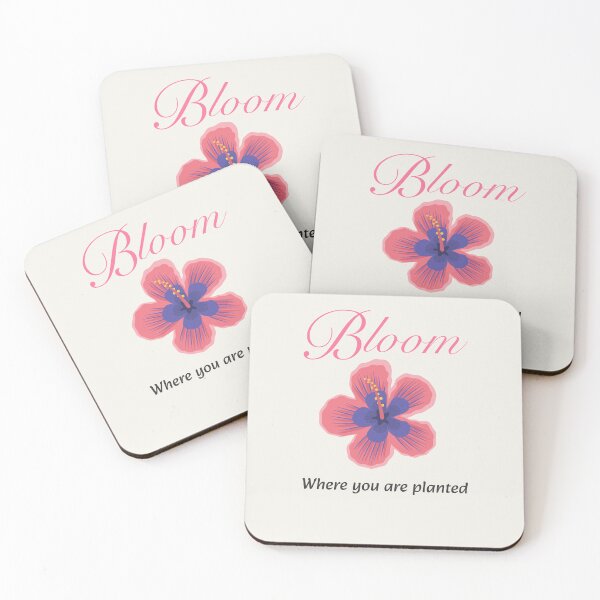 Item preview, Bloom Where You Are Planted Tropical Hibiscus designed and sold by Novalineastudio.