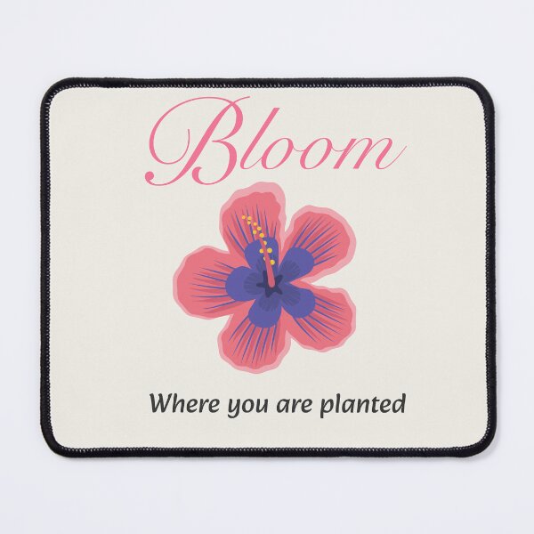 Item preview, Bloom Where You Are Planted Tropical Hibiscus designed and sold by Novalineastudio.