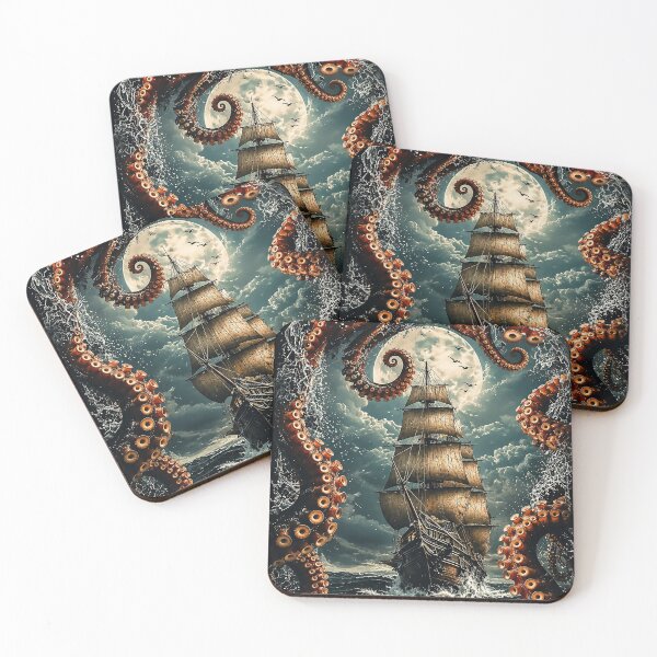 Item preview, Release the Kraken Pirate Ship  designed and sold by RustyGhostWear.