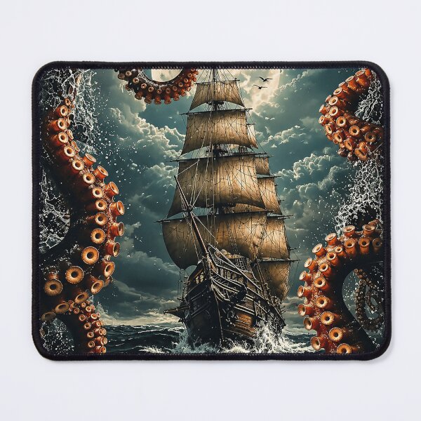 Item preview, Release the Kraken Pirate Ship designed and sold by RustyGhostWear.