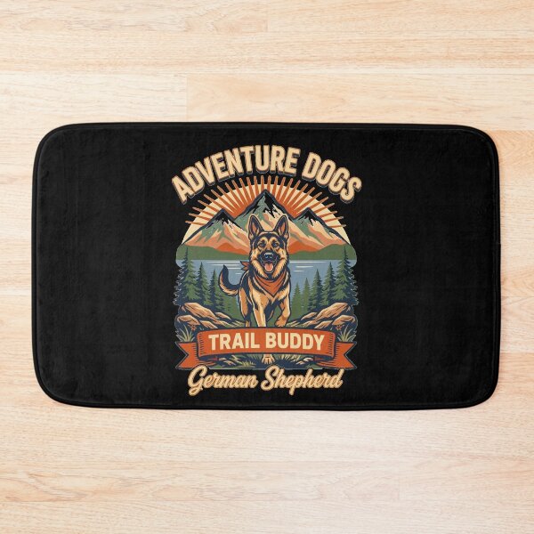 Item preview, Adventure Dogs – Trail Buddy | German Shepherd Vintage Hiking designed and sold by No Excuses Supply.