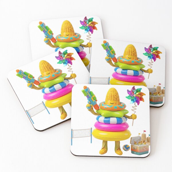 Item preview, Social Vibes 'Snack & Splash' :: Corn Cob Cruise designed and sold by Communication Optimists.