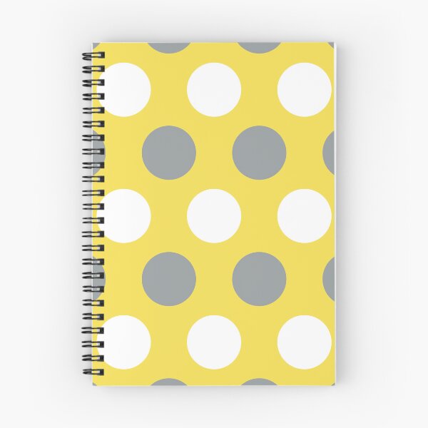 Item preview, Illuminating Yellow Ultimate Gray 2021 color and white large polka dots designed and sold by Feeling Artsy.