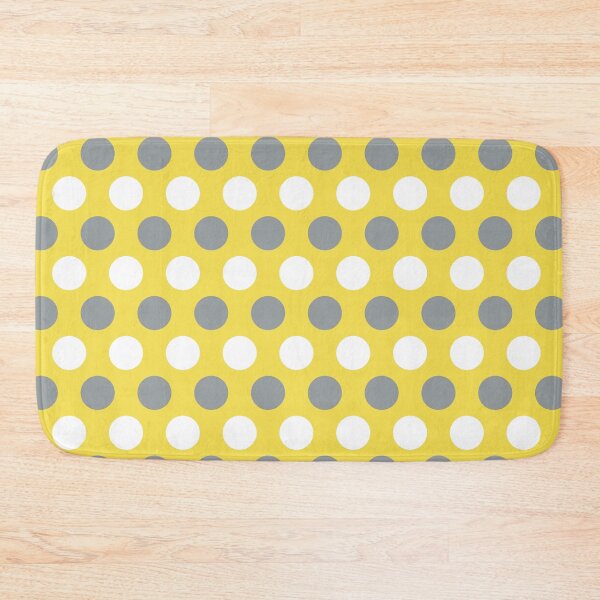 Item preview, Illuminating Yellow Ultimate Gray 2021 color and white large polka dots designed and sold by Feeling Artsy.