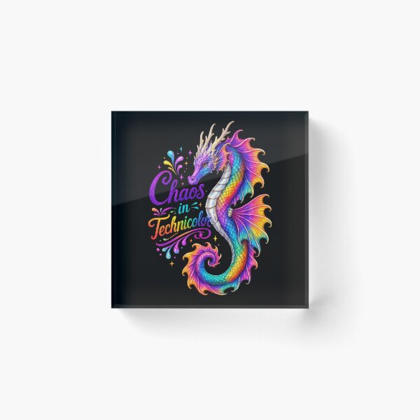 Item preview, Sea Dragon - Chaos In Technicolor designed and sold by EMBERFLOWARTWORKS.