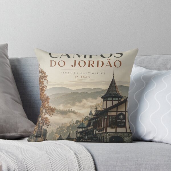 Item preview, Vintage Campos do Jordão Brazil Mountain Travel Poster designed and sold by sassav8.