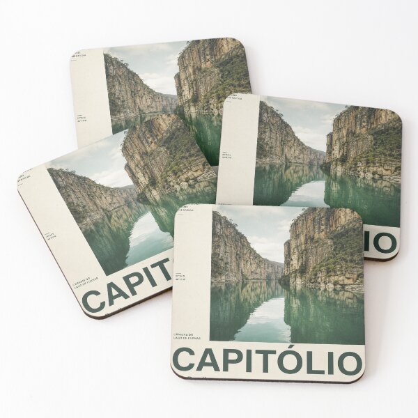 Item preview, Vintage Capitólio Brazil Furnas Canyons Travel Poster designed and sold by sassav8.
