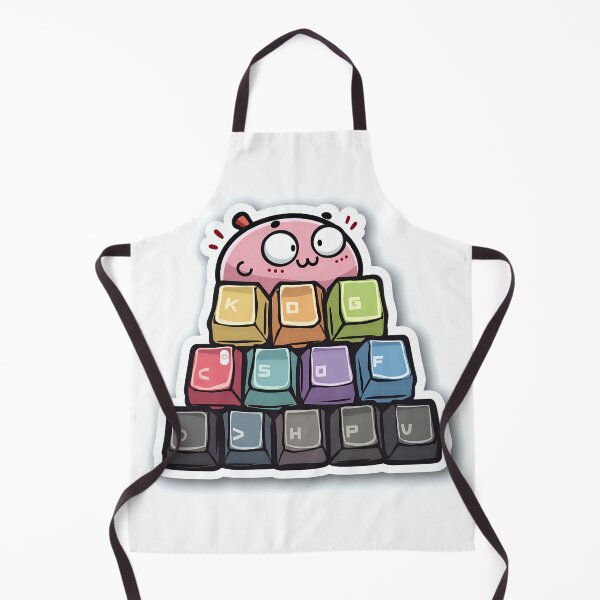 Item preview, Cute Character Behind Keyboard T-Shirt - Funny Tech Lover Gift designed and sold by Qubivibe.