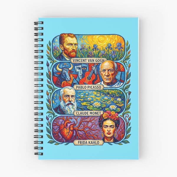 Item preview, Famous Painters History Icons Van Gogh Picasso Monet Frida designed and sold by TeeARTHY.