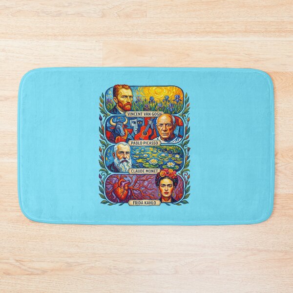 Item preview, Famous Painters History Icons Van Gogh Picasso Monet Frida designed and sold by TeeARTHY.