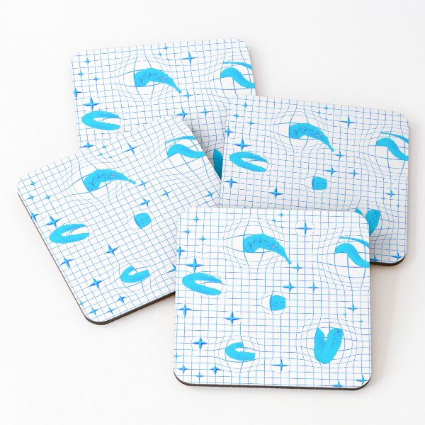 Item preview, Blue stringed worm on a grid designed and sold by RswMeat.