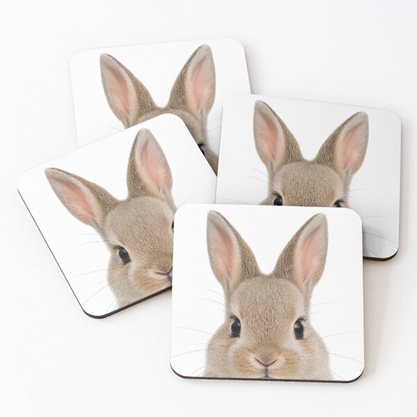 Item preview, Bunny Rabbit Portrait designed and sold by DirtyAngelFace Shop.
