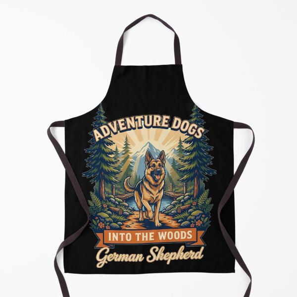 Item preview, Adventure Dogs – Into the Woods | German Shepherd Hiking Vintage Outdoor designed and sold by No Excuses Supply.
