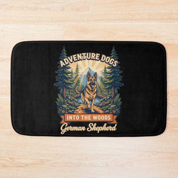 Item preview, Adventure Dogs – Into the Woods | German Shepherd Hiking Vintage Outdoor designed and sold by No Excuses Supply.
