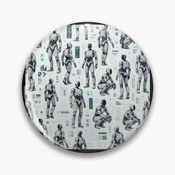 Item preview, Futuristic Humanoid Robot | AI Android Sci-Fi Tech Design designed and sold by TEEJAMBOREE.