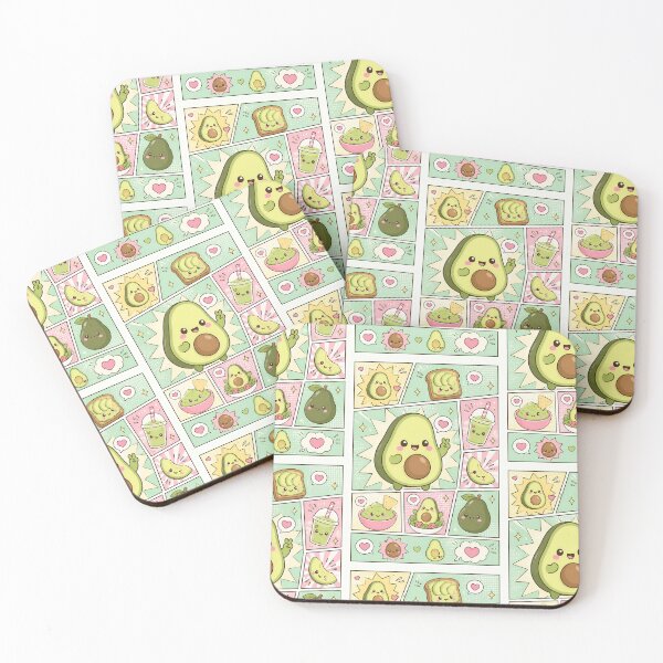 Item preview, Kawaii Avocado Pop Panels designed and sold by Magmashup.