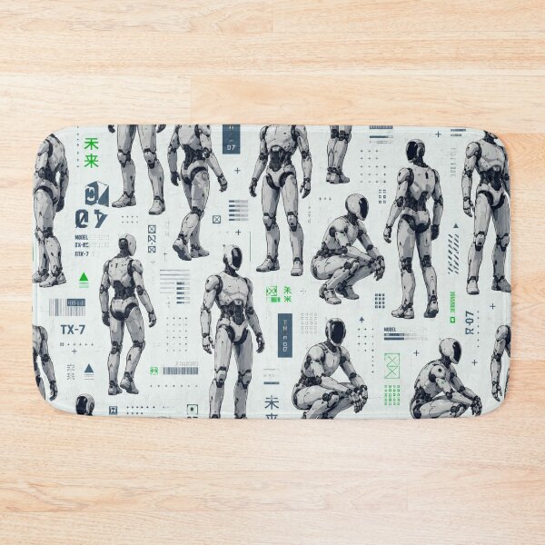 Item preview, Futuristic Humanoid Robot | AI Android Sci-Fi Tech Design designed and sold by TEEJAMBOREE.