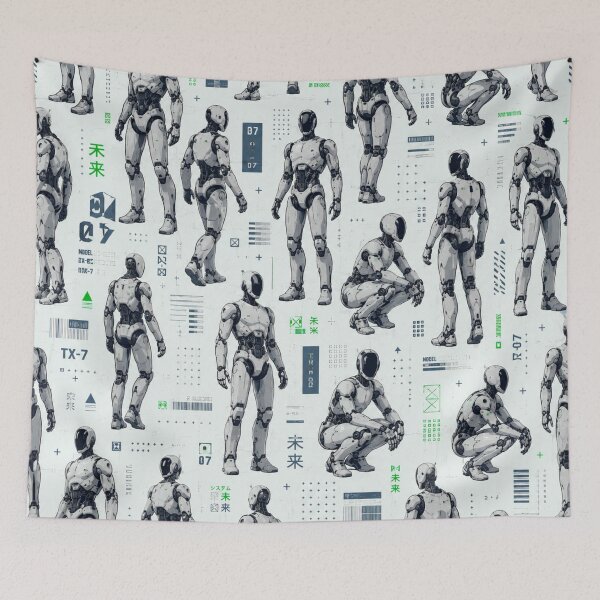 Item preview, Futuristic Humanoid Robot | AI Android Sci-Fi Tech Design designed and sold by TEEJAMBOREE.