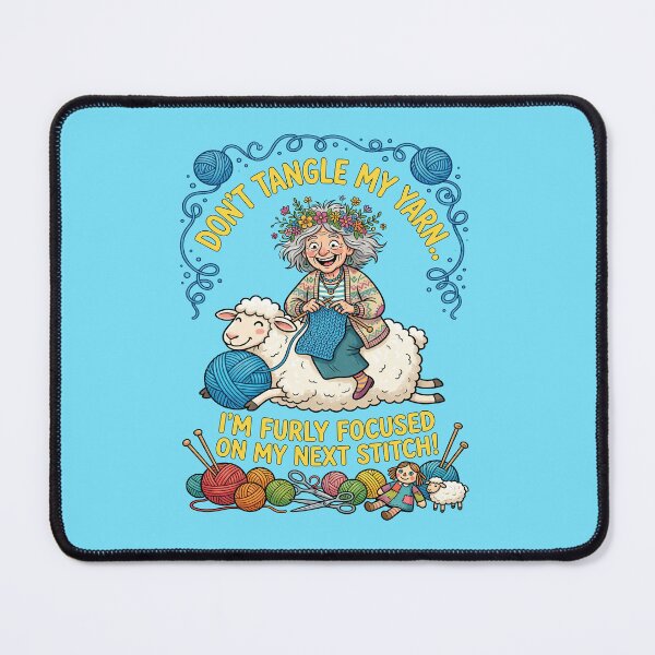 Item preview, Dont Tangle My Yarn Funny Knitting Grandma Sheep designed and sold by TeeARTHY.