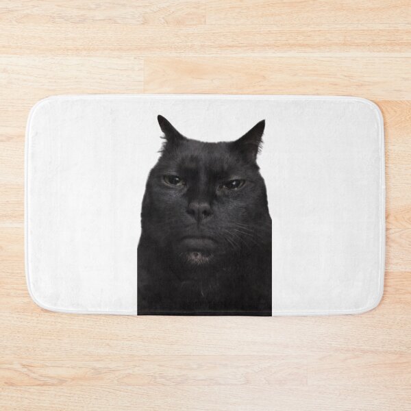 Item preview, Angry Black Cat Staring (Kinda cute) designed and sold by Lghomm.