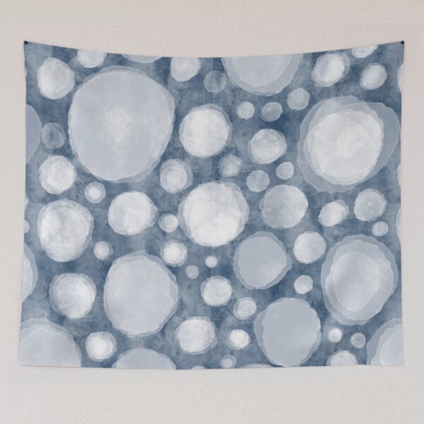 Item preview, Blue Droplets Watercolor Stripes-Part of My Vintage Surfboard  and Women's Swimsuit Collection designed and sold by PD-Coastal.