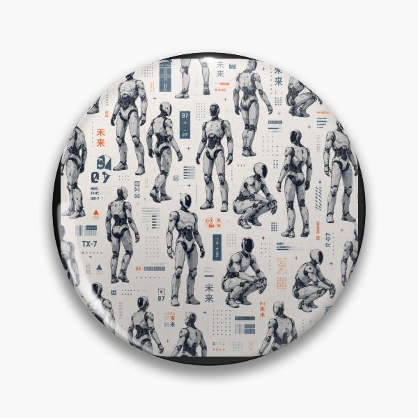 Item preview, Futuristic Humanoid Robot | AI Android Sci-Fi Tech Design designed and sold by TEEJAMBOREE.